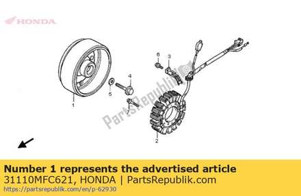 Flywheel comp 31110MFC621 Honda