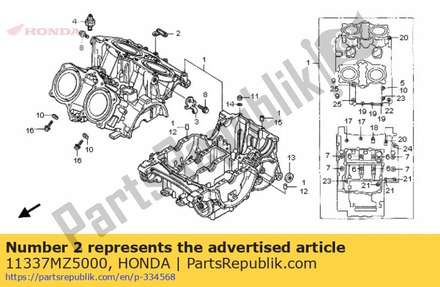 Guide,hose 11337MZ5000 Honda
