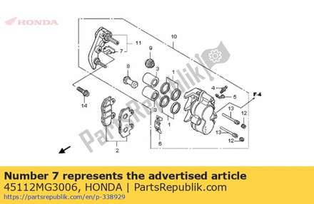 Retainer 45112MG3006 Honda