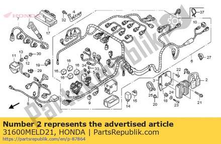 Rectifier assy., regulate 31600MELD21 Honda