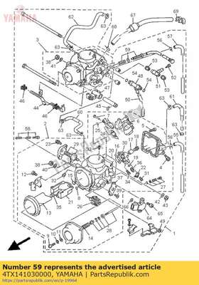 Throttle screw set 4TX141030000 Yamaha