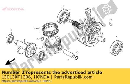 Ring set, piston (0.50) ( 13013KT1306 Honda