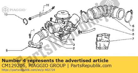 Carburettor CM129206 Piaggio Group