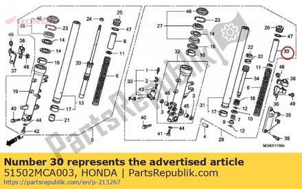 Collar b, spring 51502MCA003 Honda