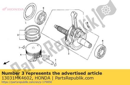 Ring set, piston (0.50) 13031MK4602 Honda