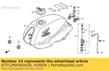 Mark, accessories & loadi 87512MK4600ZB Honda