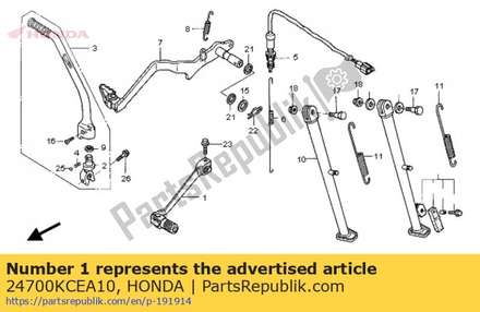 Pedal assy., change 24700KCEA10 Honda