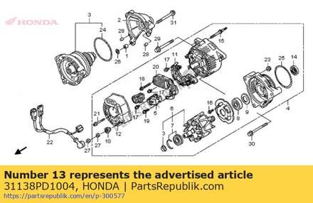 Cover, bearing 31138PD1004 Honda