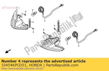 Cord comp., l. 33454KPCD51 Honda