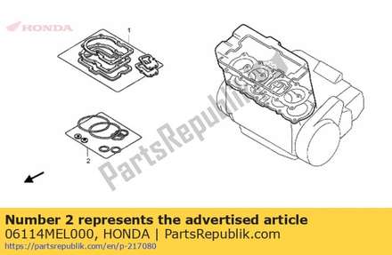 Washer oring kit a (component parts) 06114MEL000 Honda