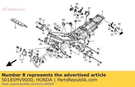 Collar, engine hanger 50185MV9000 Honda