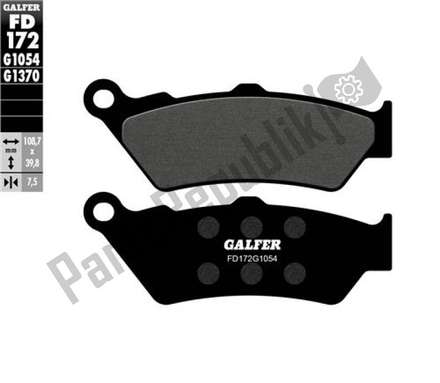 Semi-metallic brake pads FD172G1054 Galfer
