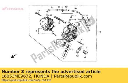 Spg,vacuum piston 16053ME9672 Honda