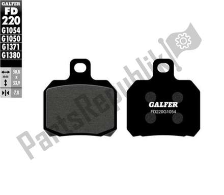 Semi-metallic brake pads FD220G1054 Galfer