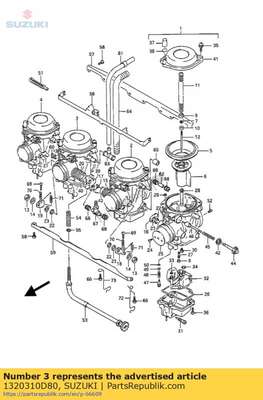 Carburetor,mr 1320310D80 Suzuki