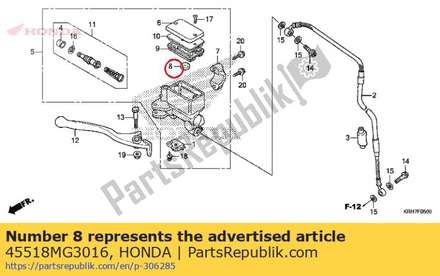 Separator comp. 45518MG3016 Honda