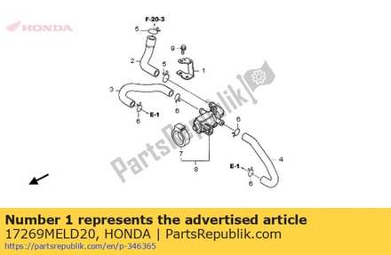Stay, air injection control valve 17269MELD20 Honda