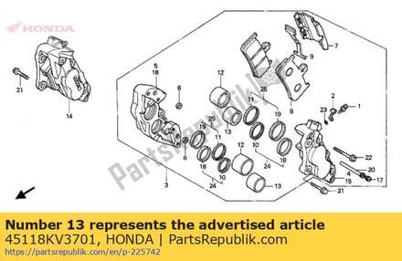 Piston (nissin) 45118KV3701 Honda