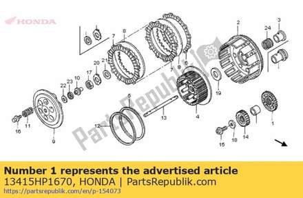 Gear, balancer drive (43t 13415HP1670 Honda