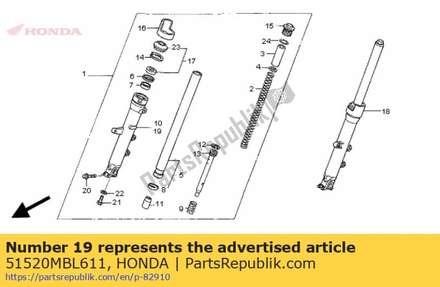 Case, l. bottom 51520MBL611 Honda