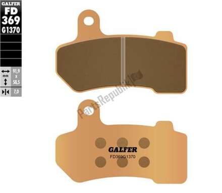 Hh sintered brake pads FD369G1370 Galfer