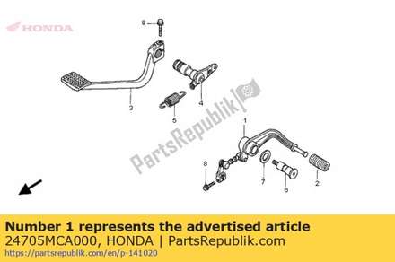 Pedal comp., gear change 24705MCA000 Honda