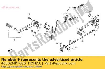 Pin,brake pedal 46502MR7000 Honda
