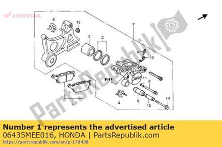 Brake pads 06435MEE016 Honda