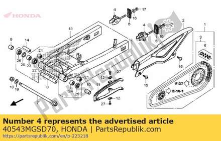 Adjuster, chain 40543MGSD70 Honda