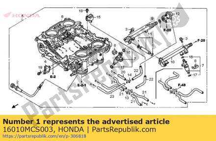 Gasket set 16010MCS003 Honda