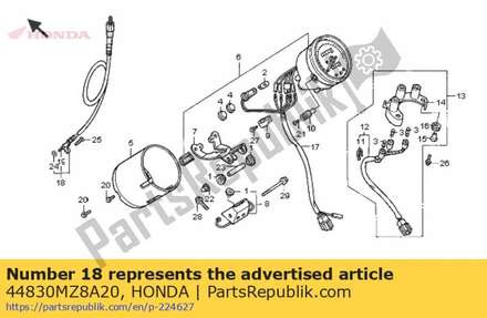 Cable assy., speedometer 44830MZ8A20 Honda