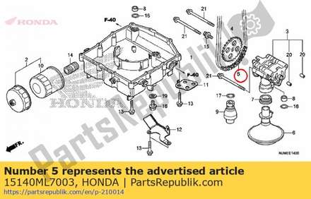 Chain, oil pump (48l) 15140ML7003 Honda