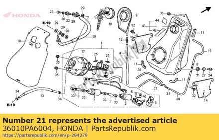 Driezijdig 36010PA6004 Honda