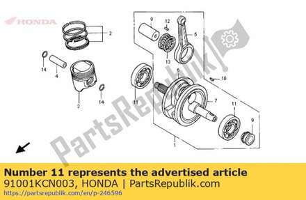 Bearing, radial ball, 28x72x18 91001KCN003 Honda