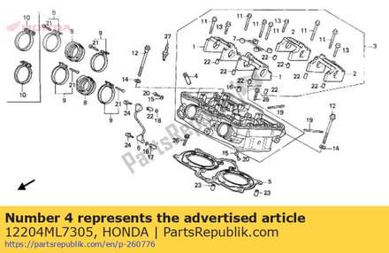 Guide,valve 12204ML7305 Honda