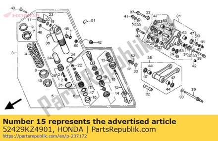 Case comp., rod guide 52429KZ4901 Honda