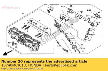 Regulator assy., pressure 16740MCJ013 Honda