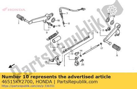 Spring assy., brake pedal 46515KY2700 Honda