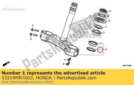 Dust seal, steering head(arai) 53214MR7003 Honda