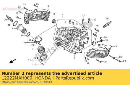 Fin a,rear cylind 12222MAH000 Honda