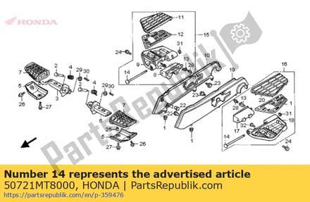Pin,p.step 50721MT8000 Honda