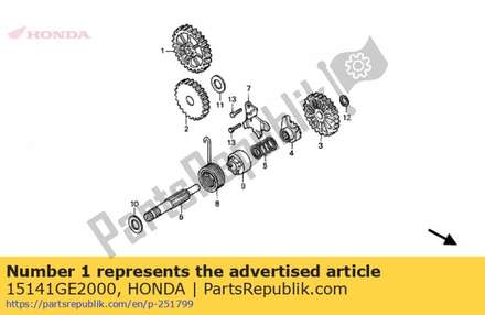 Gear, oil pump driven (28 15141GE2000 Honda