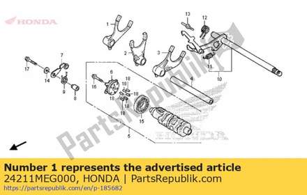Fork, r. gearshift 24211MEG000 Honda