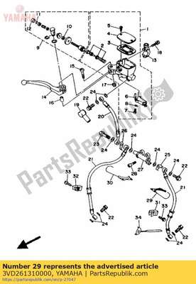 Guide, wire 1 3VD261310000 Yamaha