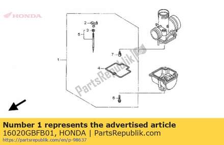 No description available at the moment 16020GBFB01 Honda