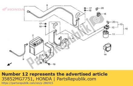 Houder comp., zekering 35852MG7751 Honda