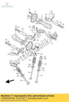 Arm comp,valve 1284026F00 Suzuki