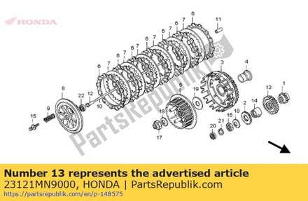 Versnelling, primaire aandrijving (34t) 23121MN9000 Honda