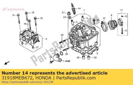 Plug, spark (vk24prz11) ( 31918MEB672 Honda