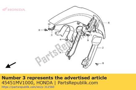 Guide, speedometer cable 45451MV1000 Honda